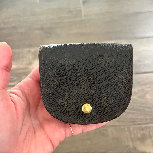 Louis Vuitton / Monogram Porte Monnaie Gousset Coin Purse wallet - Picture 1 of 10